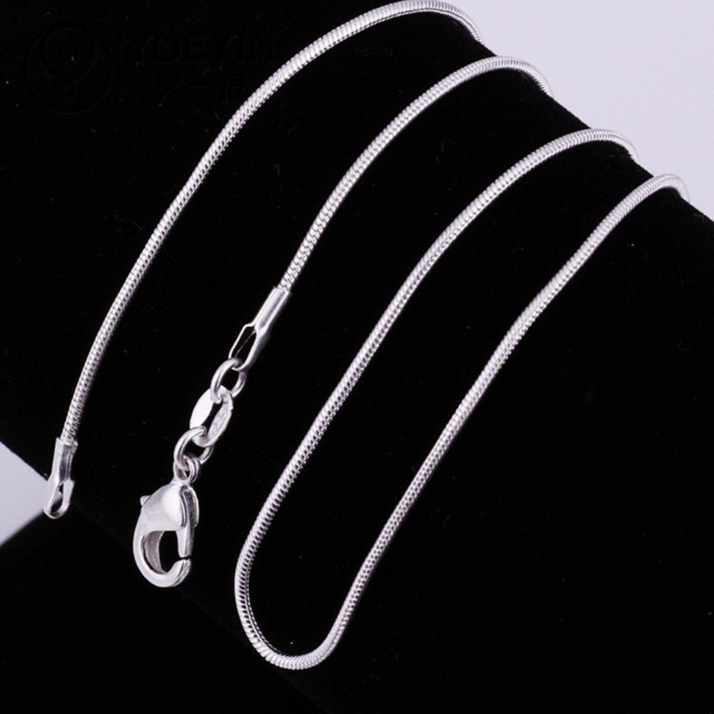 NEW 925 Sterling Silver Snake Chain Necklace